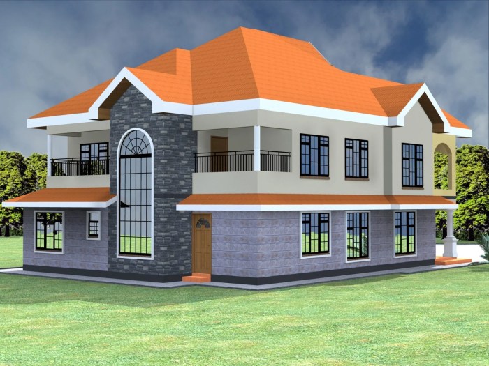 Simple 4 bedroom house design