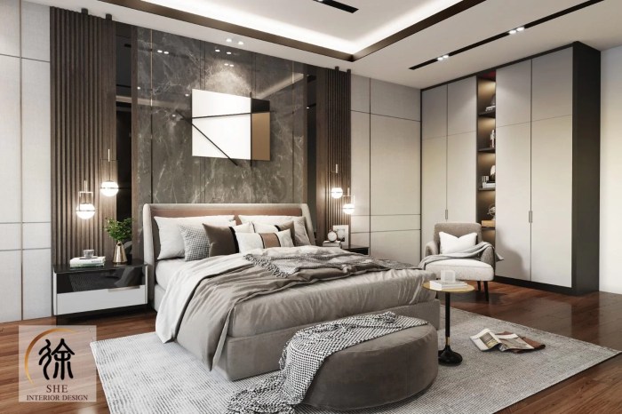 Modern wood bedroom design