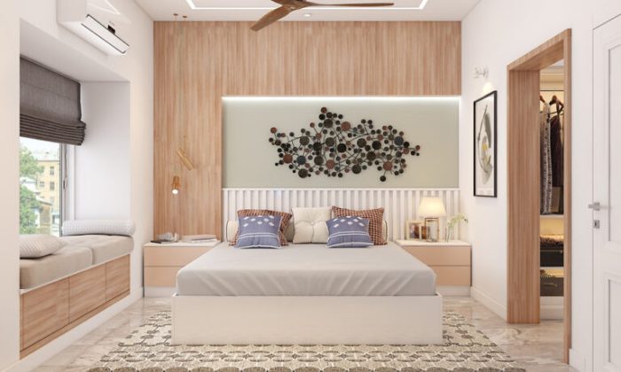 Simple bedroom interior design