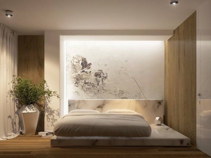 Simple bedroom interior design