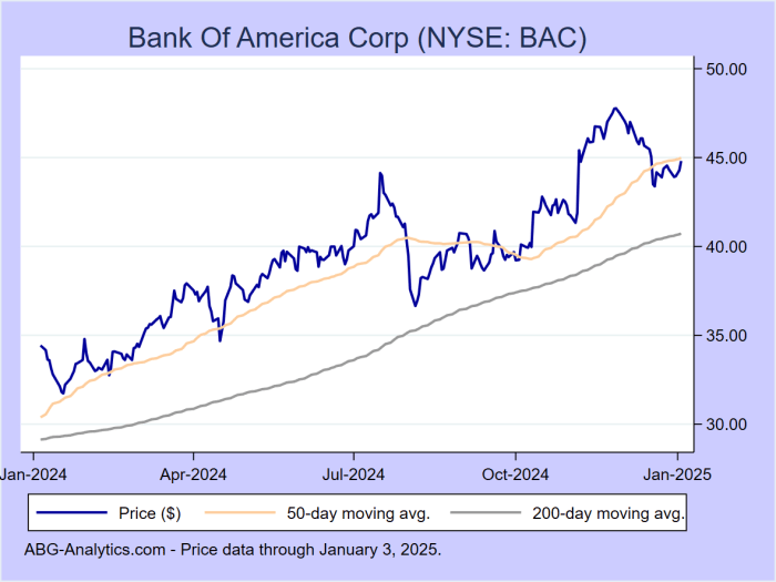 Bac stock price chart